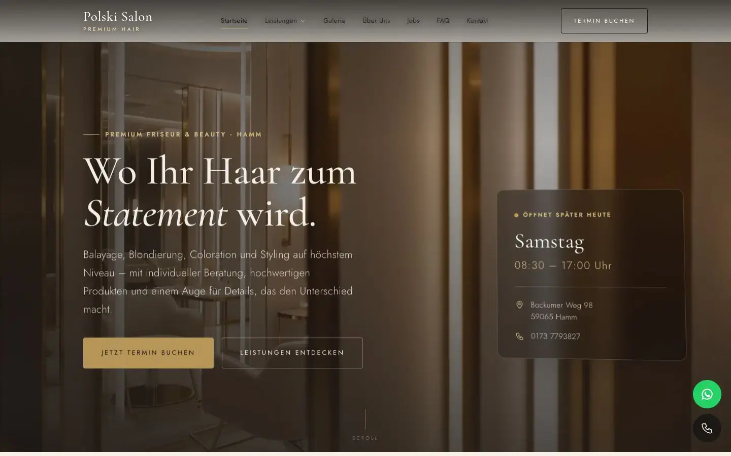 Designkonzept für einen Hair- & Beautysalon