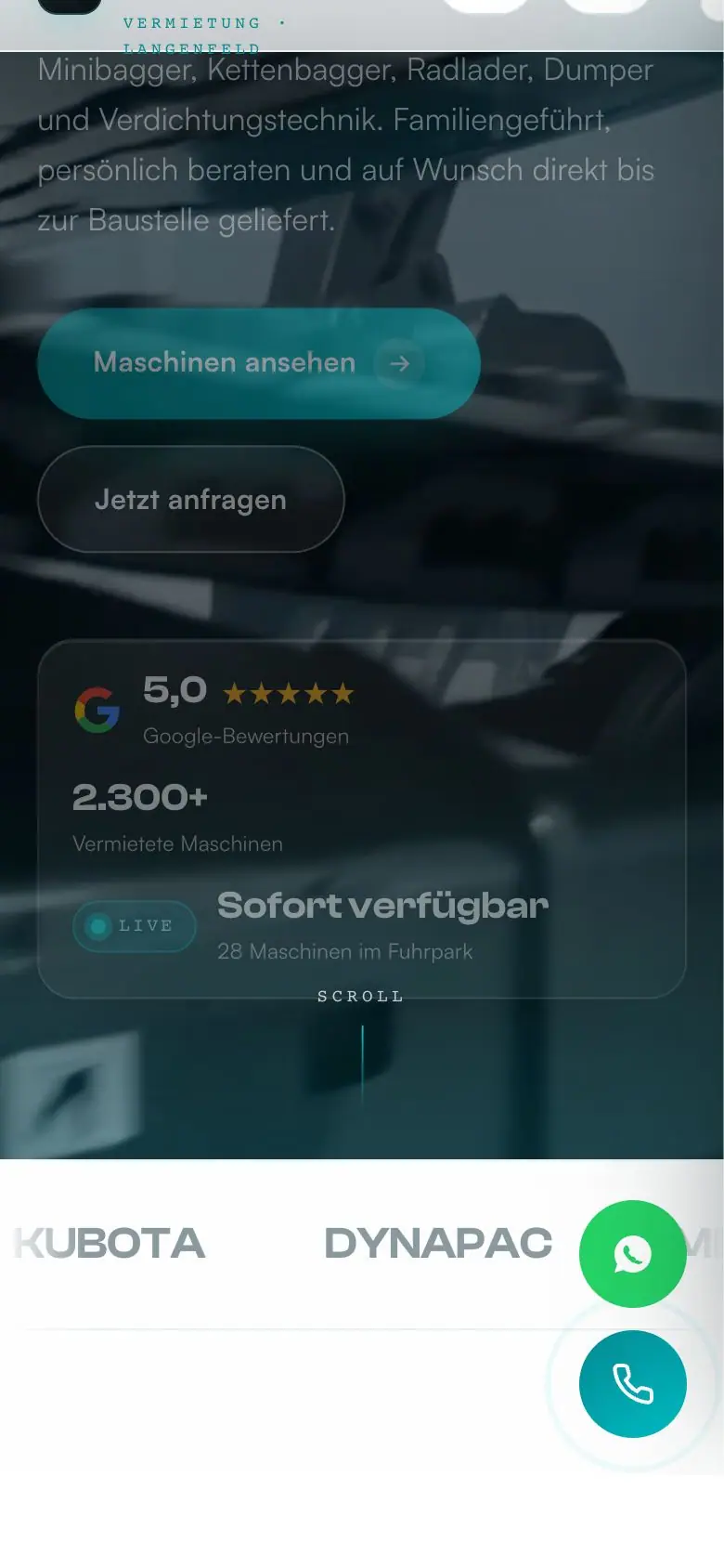 Mobile Ansicht von Baumaschinen-Handel