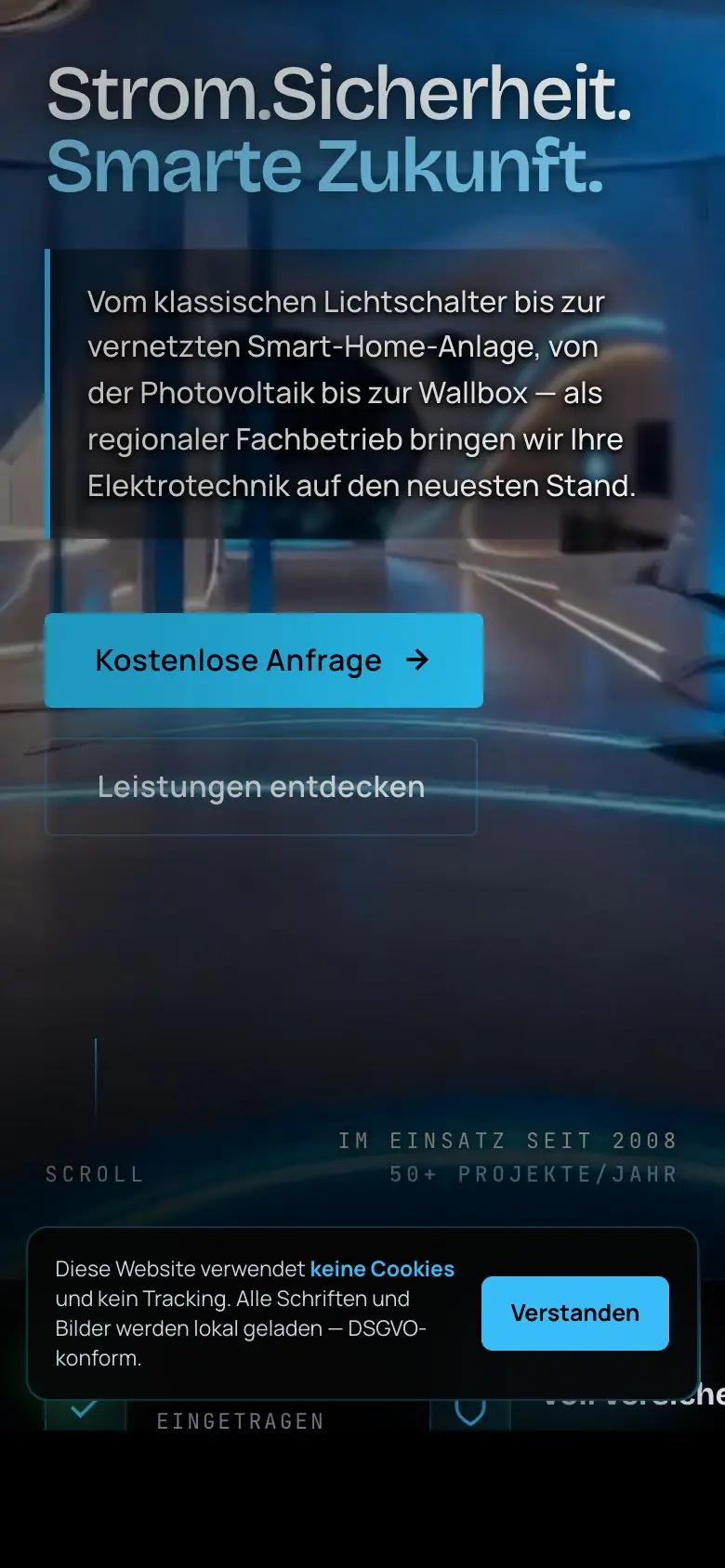 Mobile Ansicht von Elektro- & Smart-Home-Betrieb