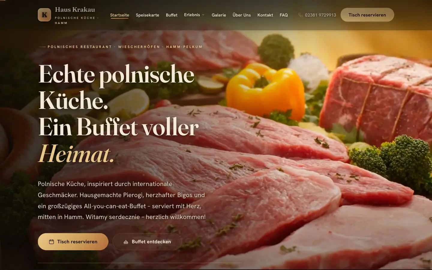 Designkonzept für ein Restaurant mit Eventküche