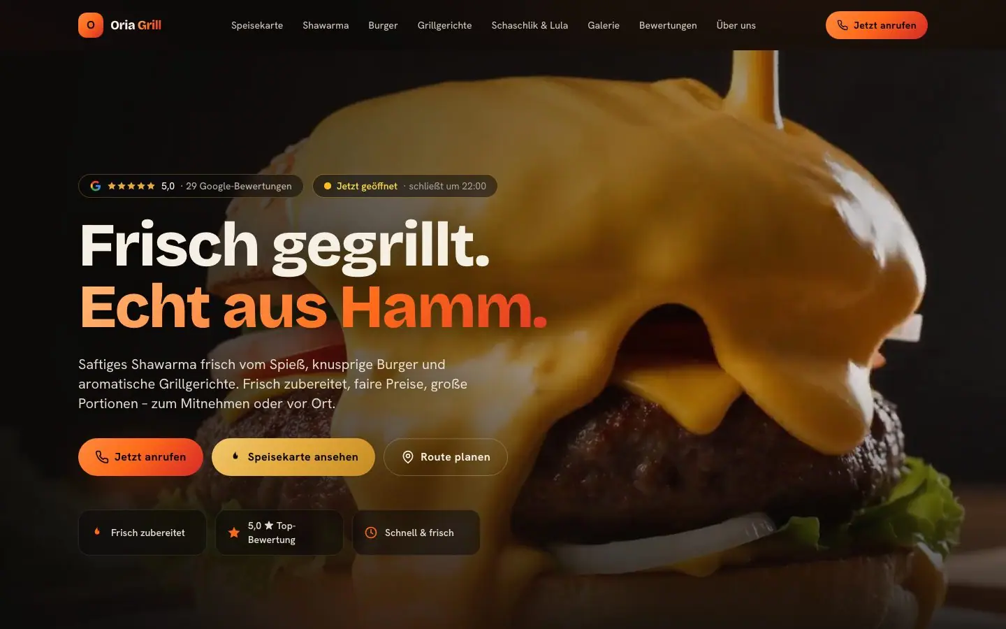Designkonzept für ein Grill- & Shawarma-Restaurant in Hamm