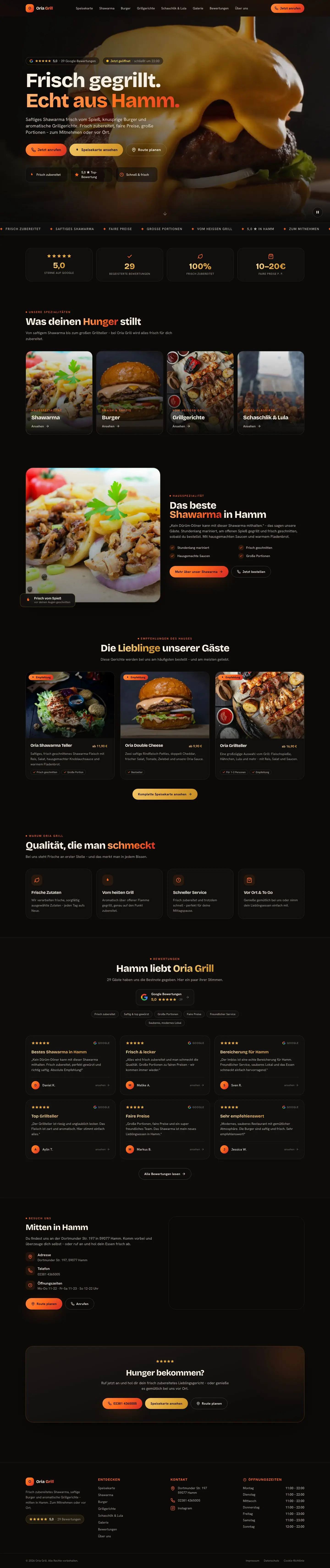 Designkonzept für ein Grill- & Shawarma-Restaurant in Hamm